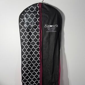 Simone's Black and Pink Garment Bag